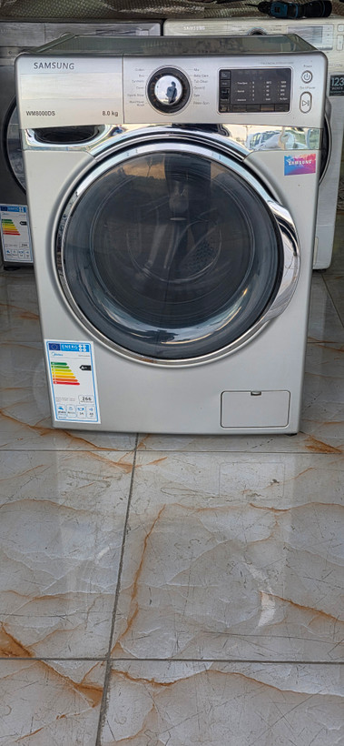 ماشین لباسشویی سام سونگ مدل:WM8000DS سیلور ۸ کیلو درب فضایی (با گارانتی)