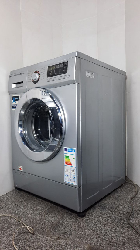 ماشین لباسشویی ال جی مدل:F1496TD24سیلور ۸ کیلو گیربکسی دایرکت درایو (با گارانتی)