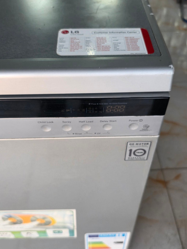 ماشین ظرفشویی ال جی مدل DC75 کره ای ۱۴ نفره دو سبد (با گارانتی)