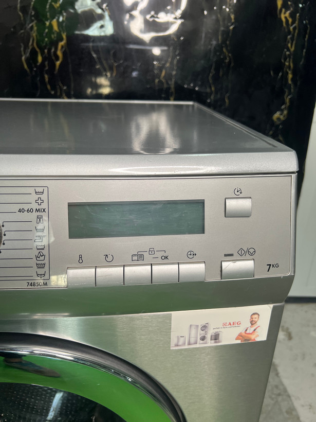 ماشین لباسشویی آاگ مدل L85275XFL درب استیل بسیار کمیاب (با گارانتی)