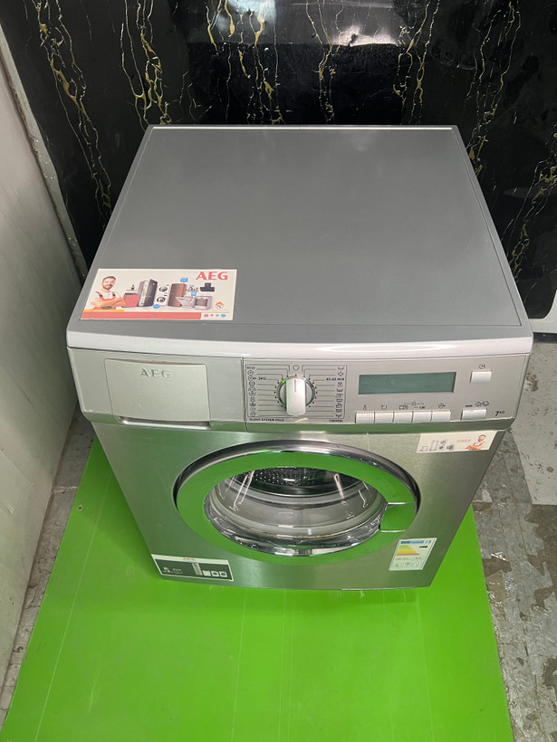 ماشین لباسشویی آاگ مدل L85275XFL درب استیل بسیار کمیاب (با گارانتی)