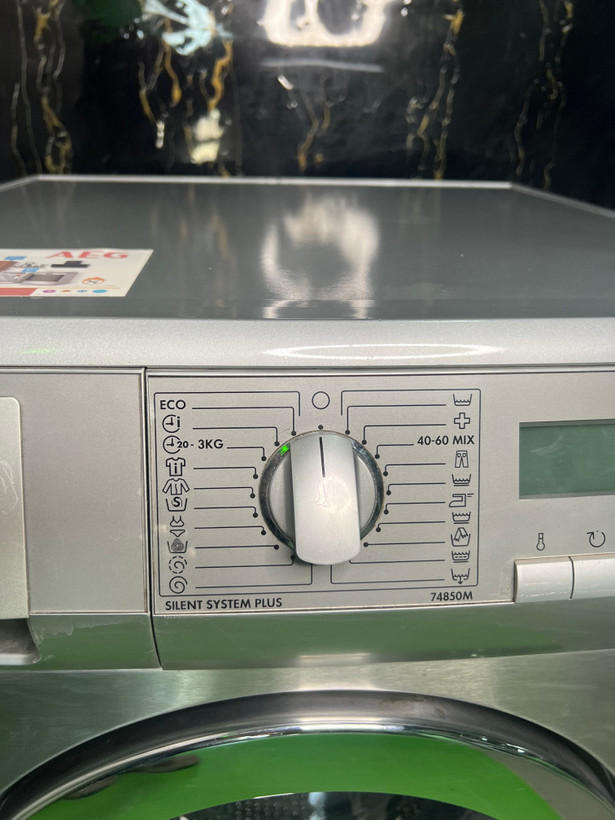 ماشین لباسشویی آاگ مدل L85275XFL درب استیل بسیار کمیاب (با گارانتی)